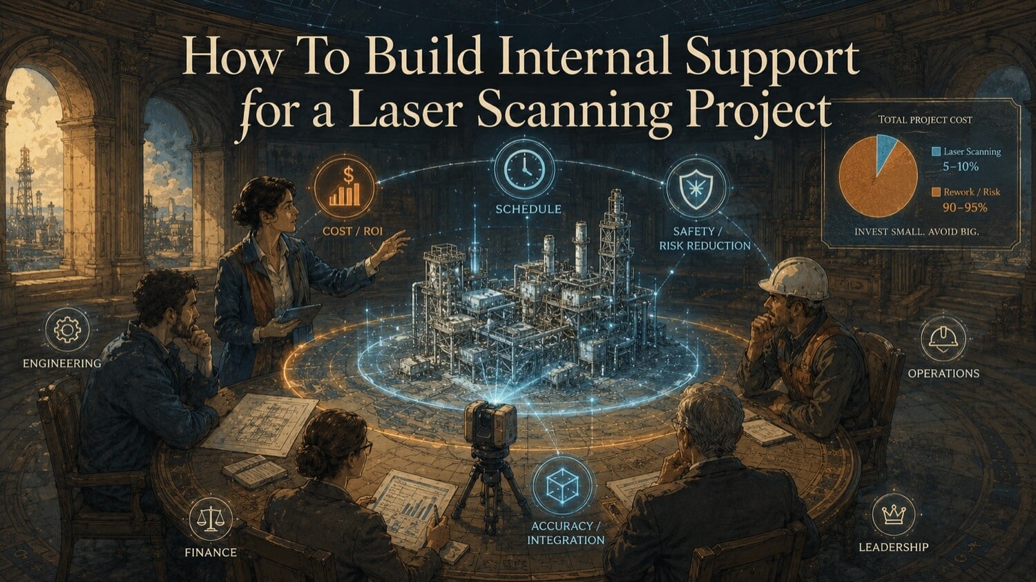 Illustration for the GDS resource article: Build Internal Support for Laser Scanning \