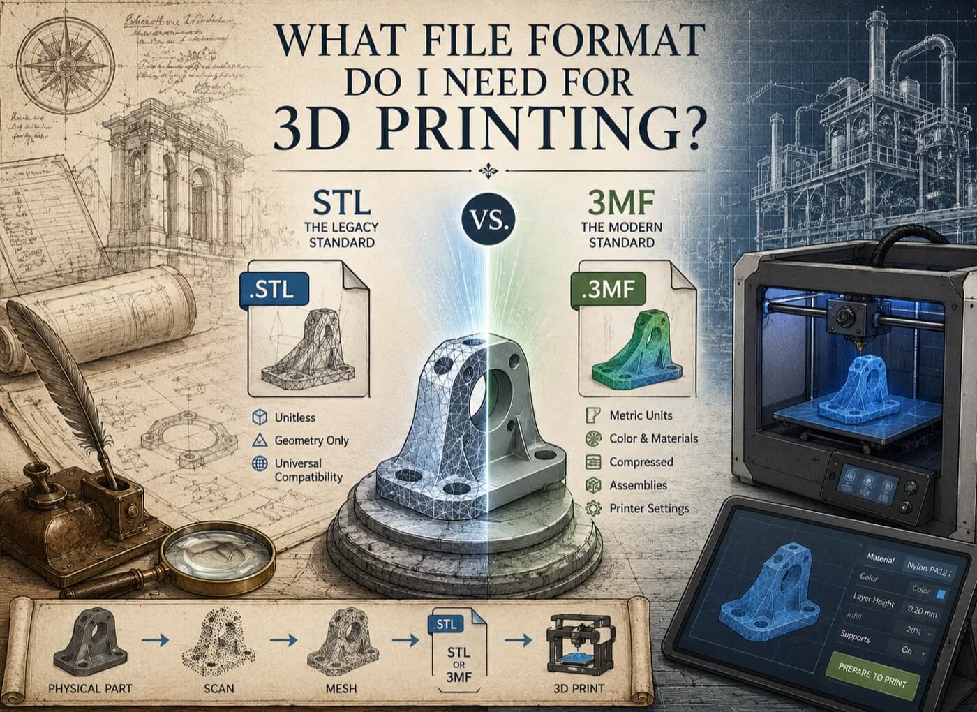 Illustration for the GDS resource article: File Format for 3D Printing | GDS
