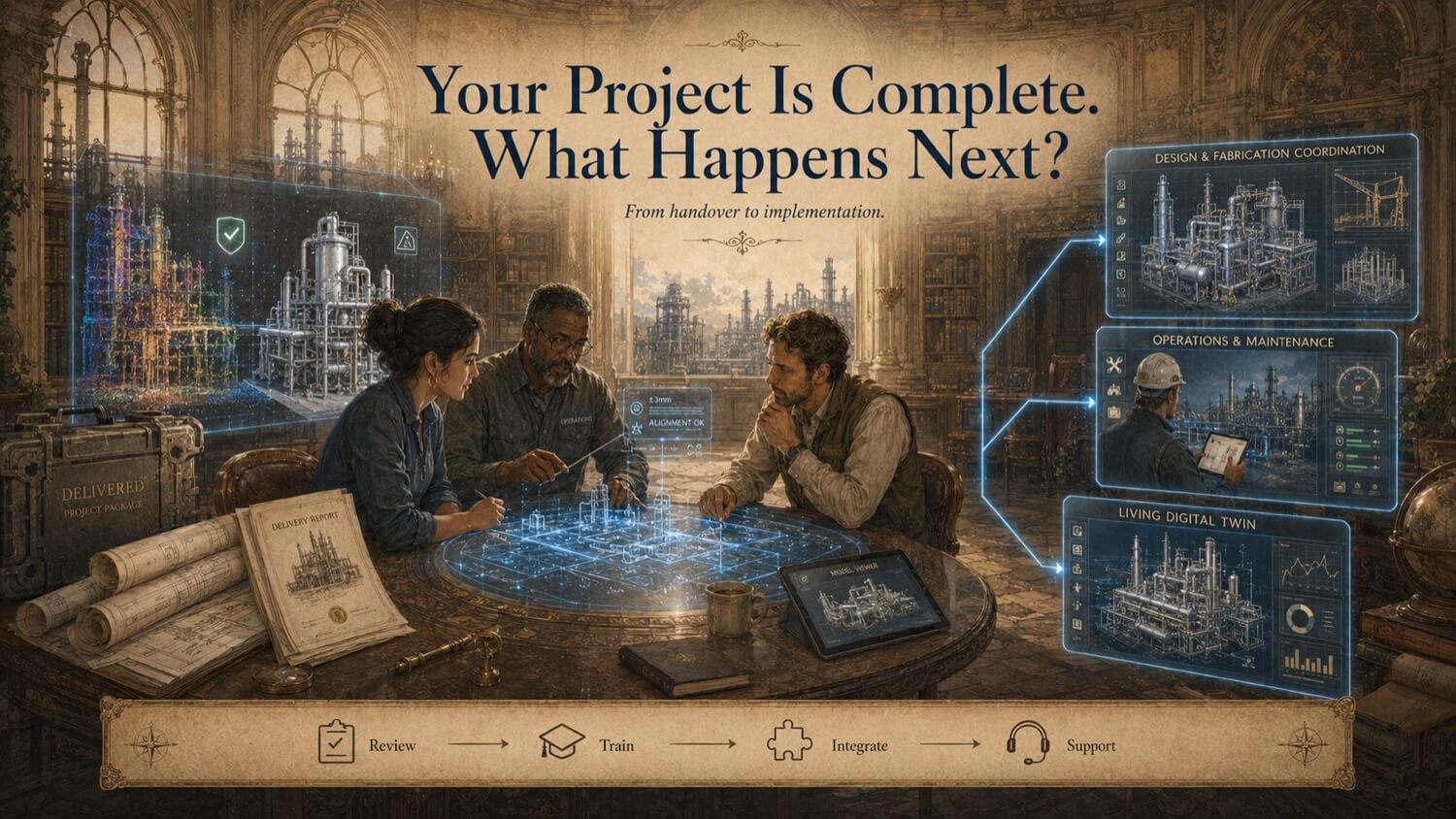 Illustration for the GDS resource article: After Your Scan Project: What Happens Next \