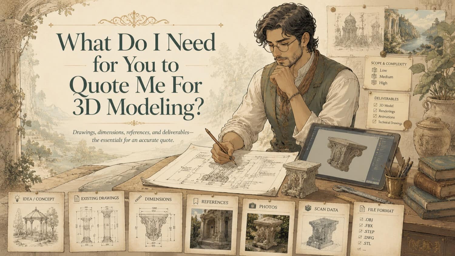 Illustration for the GDS resource article: Quote Request: 3D Modeling Services | GDS