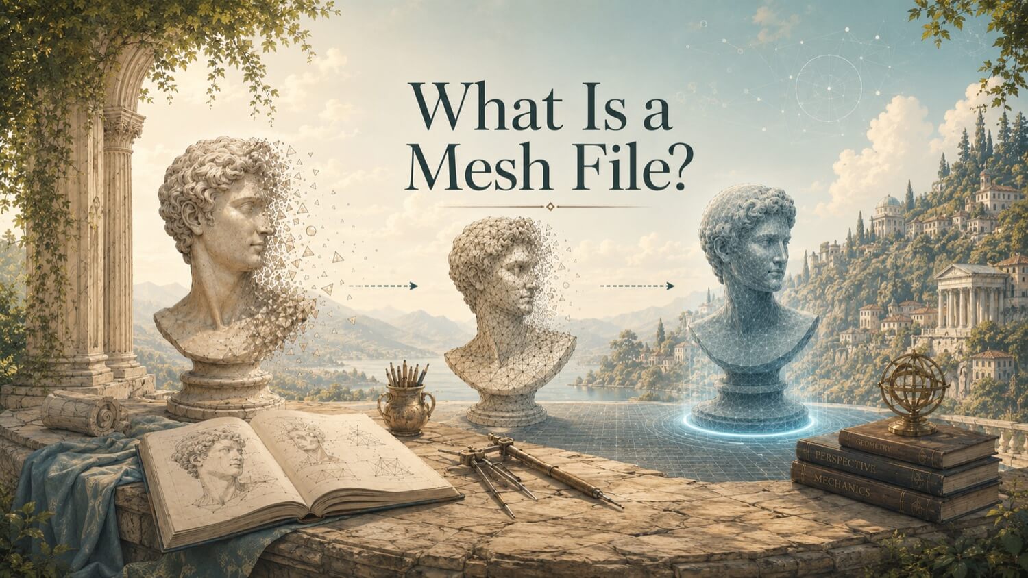 Illustration for the GDS resource article: What Is a Mesh File? | GDS