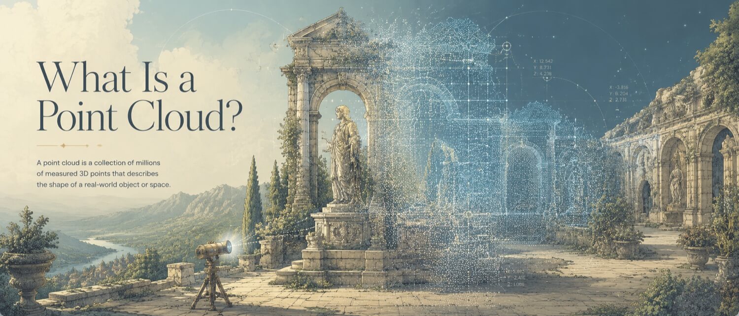 Illustration for the GDS resource article: What Is a Point Cloud? | GDS