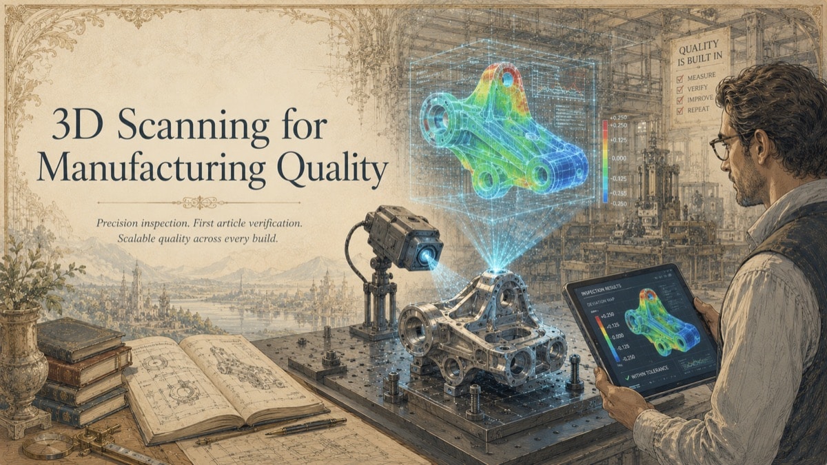 Illustration for the GDS resource article: So, You Want to Scan Something for Manufacturing Quality