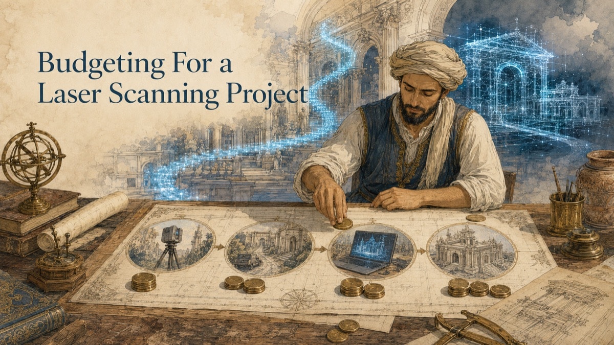 Illustration for the GDS resource article: Budgeting for a Laser Scanning Project