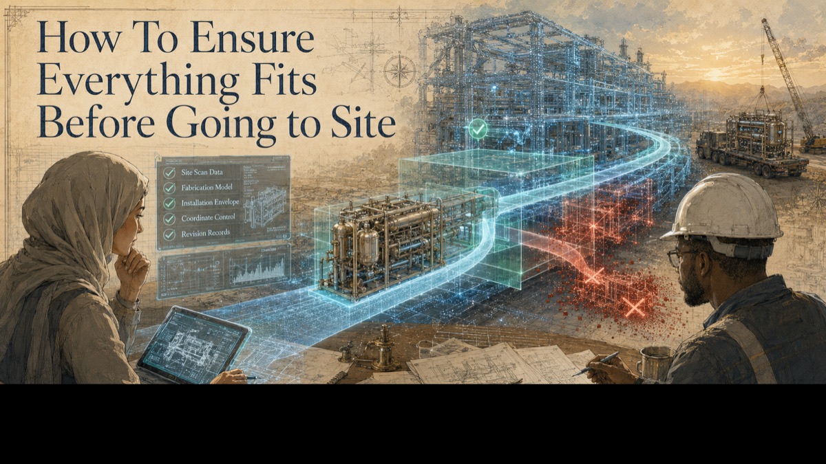 Illustration for the GDS resource article: How To Ensure Everything Fits Before Going to Site