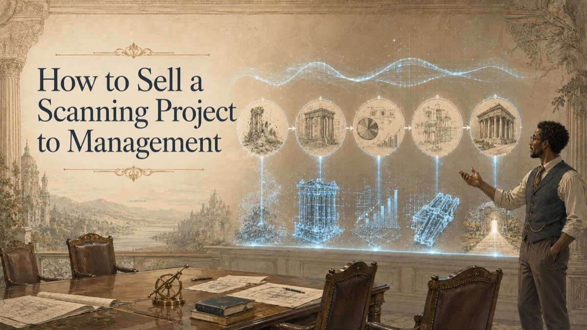 Illustration for the GDS resource article: How to Sell a Scanning Project to Management