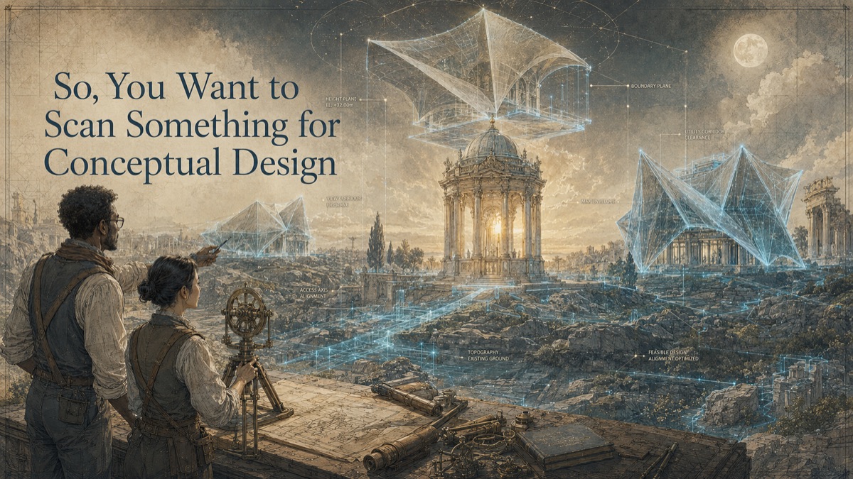 Illustration for the GDS resource article: Laser Scanning for Conceptual Design