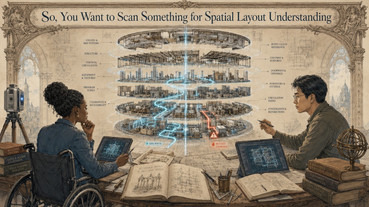Illustration for the GDS resource article: Laser Scanning for Spatial Layout Understanding