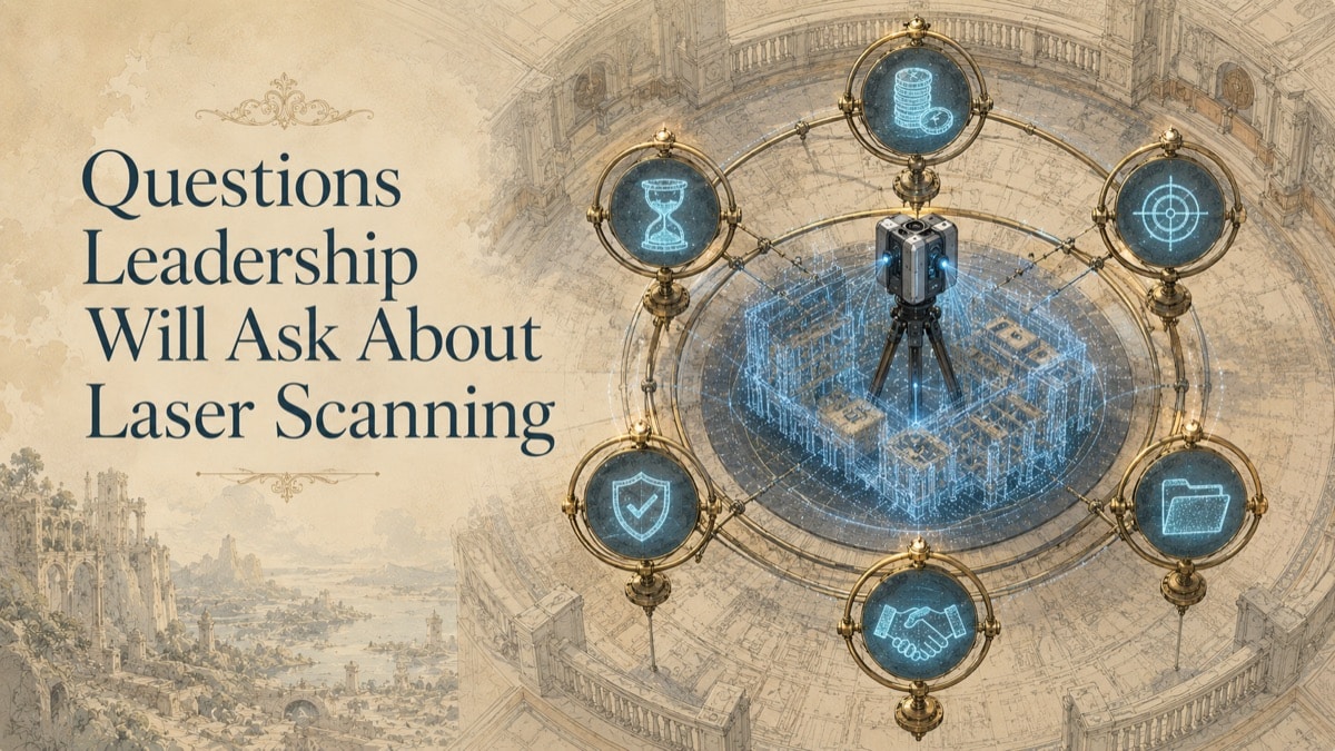 Illustration for the GDS resource article: Questions Leadership Will Ask About Laser Scanning